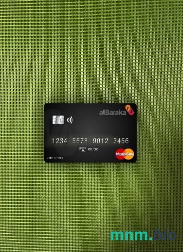 Pakistan Al Baraka bank wygląd zdjęcia mastercard skan PSD + zdjęcie